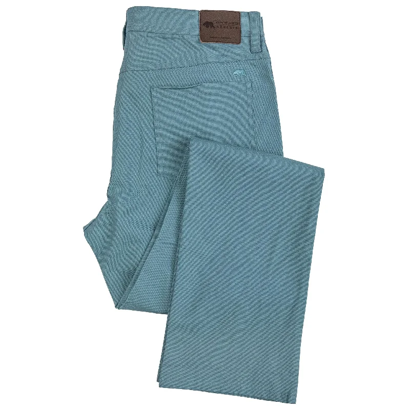 Exquisite Craftsmanship Flex Micro Canvas Five Pocket Stretch Pant Smoke Blue