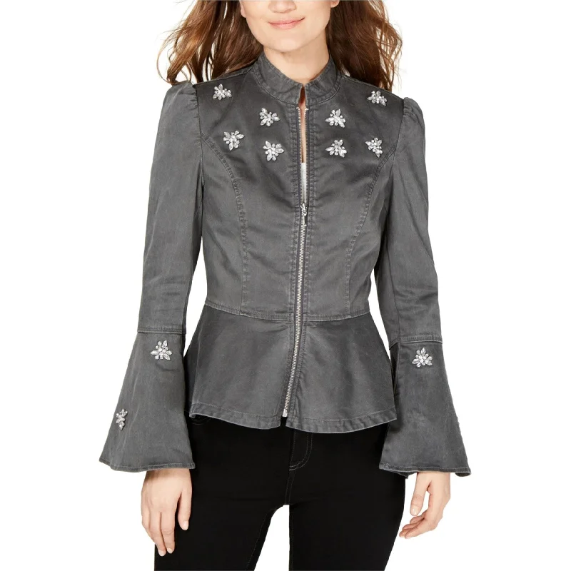 I-N-C Womens Peplum Jacket