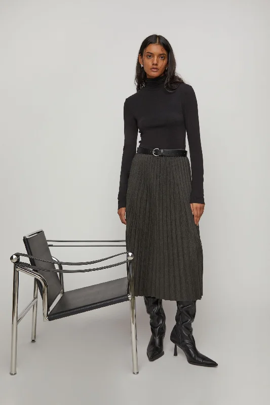 Perfect Tailoring PLEATED MIDI SKIRT