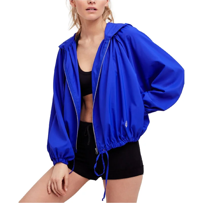 Free People Womens Breeze Jacket, Blue, X-Small