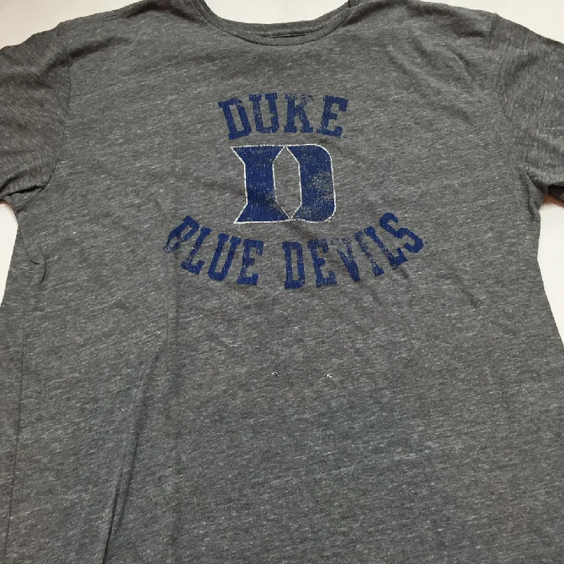 Duke Blue Devils Adidas Gray Tri Blend Logo Shirt