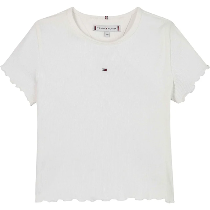 Tommy Hilfiger Essential Rib Blouse White