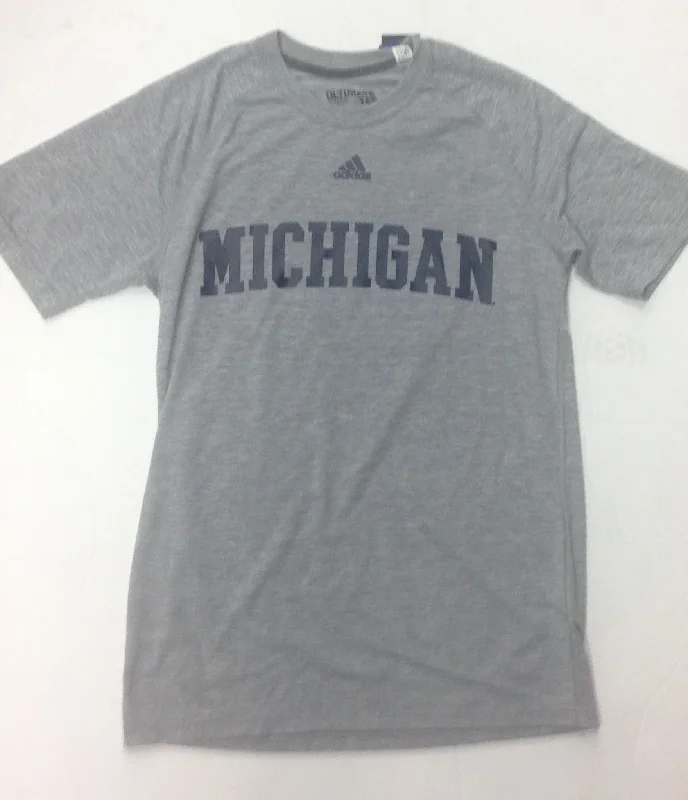 Michigan Wolverines Adidas Heather Gray Adult Shirt