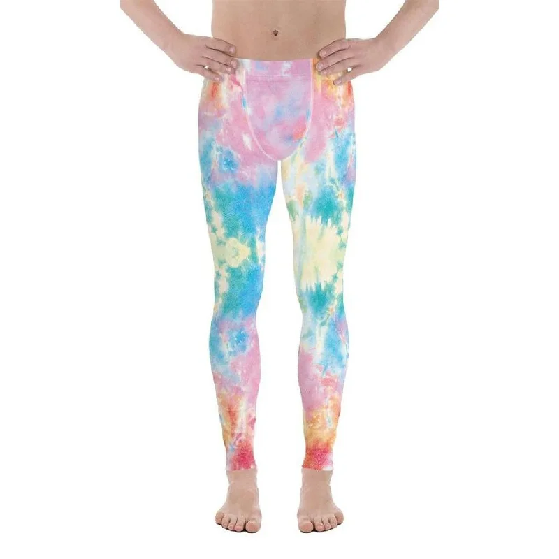 Pastel Tie Dye Men's Leggings