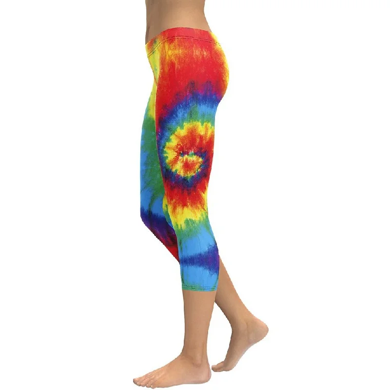 Colorful Supernova Tie Dye Capris