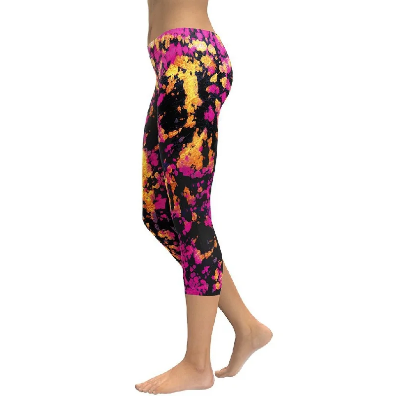 Tie Dye Multicolor Capris