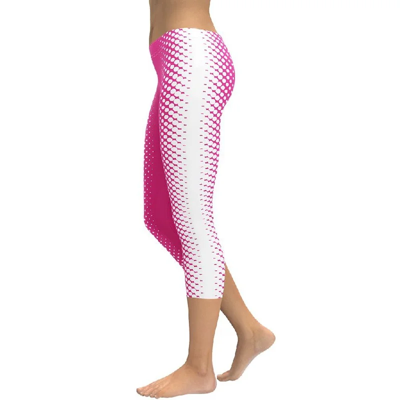 Hot Pink Optical Illusion Capris