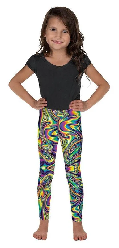 Vibrant Psychedelic Kid's Leggings