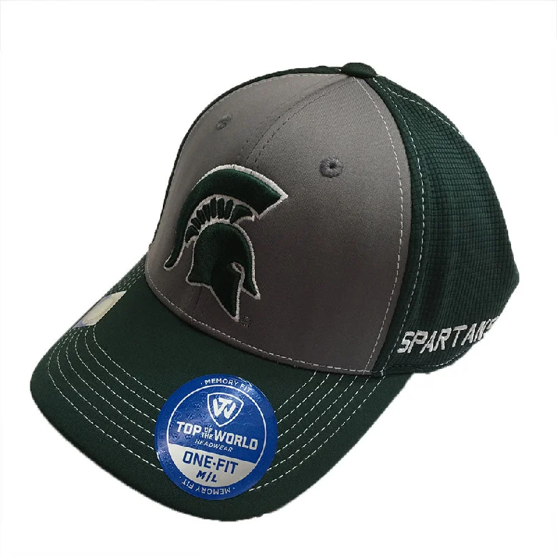 Michigan State Spartans Top of the World Dynamic Stretch Fit Hat M/L