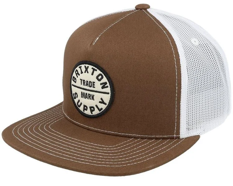 Retro Design Oath MP Trucker Hat Sepia/white