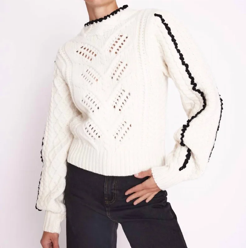 Athena Sweater In White