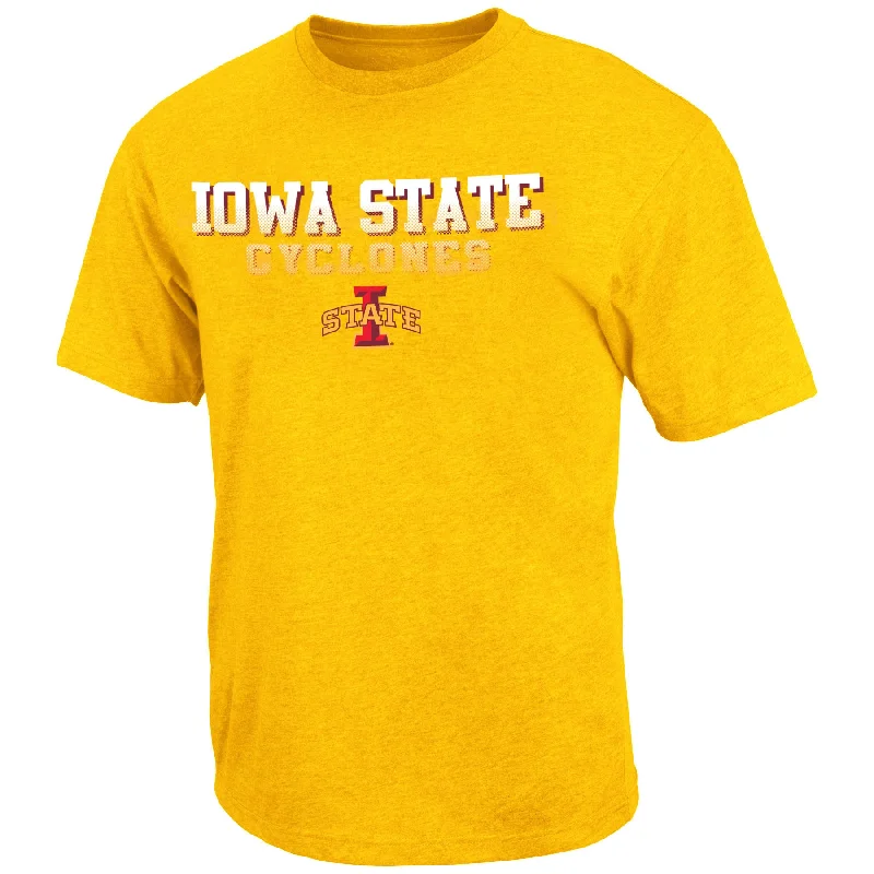 Iowa State Cyclones Adult Colosseum Fade In Yellow Shirt