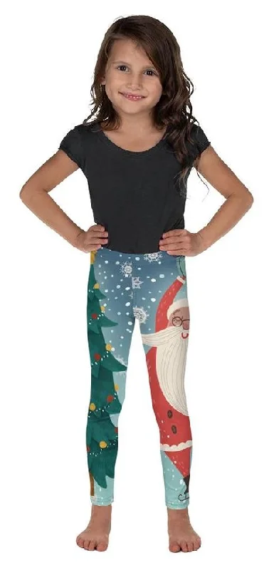 Kid's Santa Christmas Tree Leggings