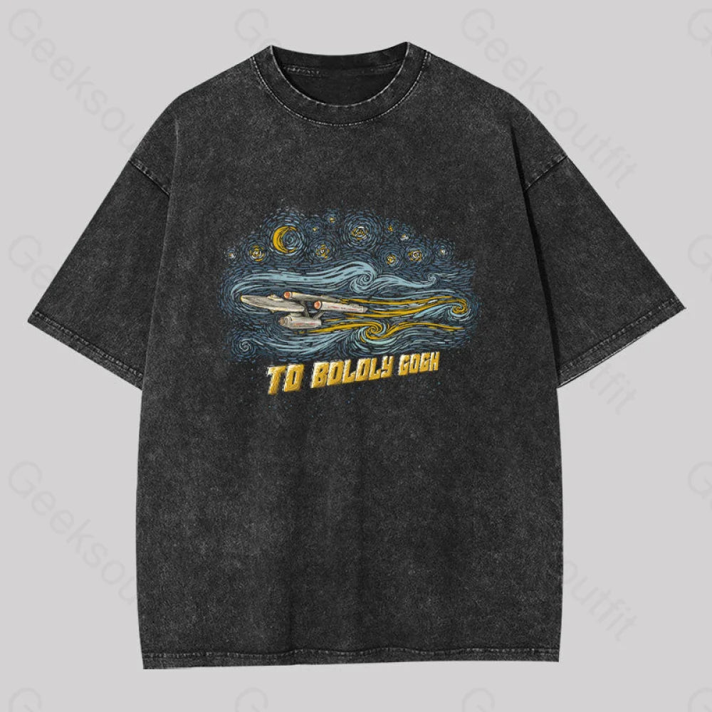 To Boldly Gogh Washed T-shirt