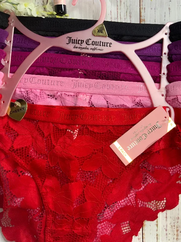 5 Pack Mix Color Intimates Juicy Couture Panties