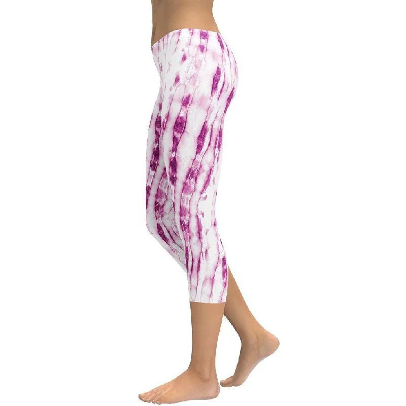 Tie Dye Pinkish Capris