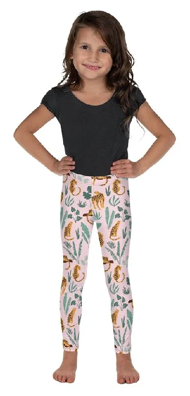 Nature and Leopards Kid`s Leggings