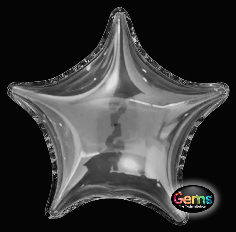 16 inch GEMS BALLOON - CLEAR STAR (AIR-FILLED ONLY)