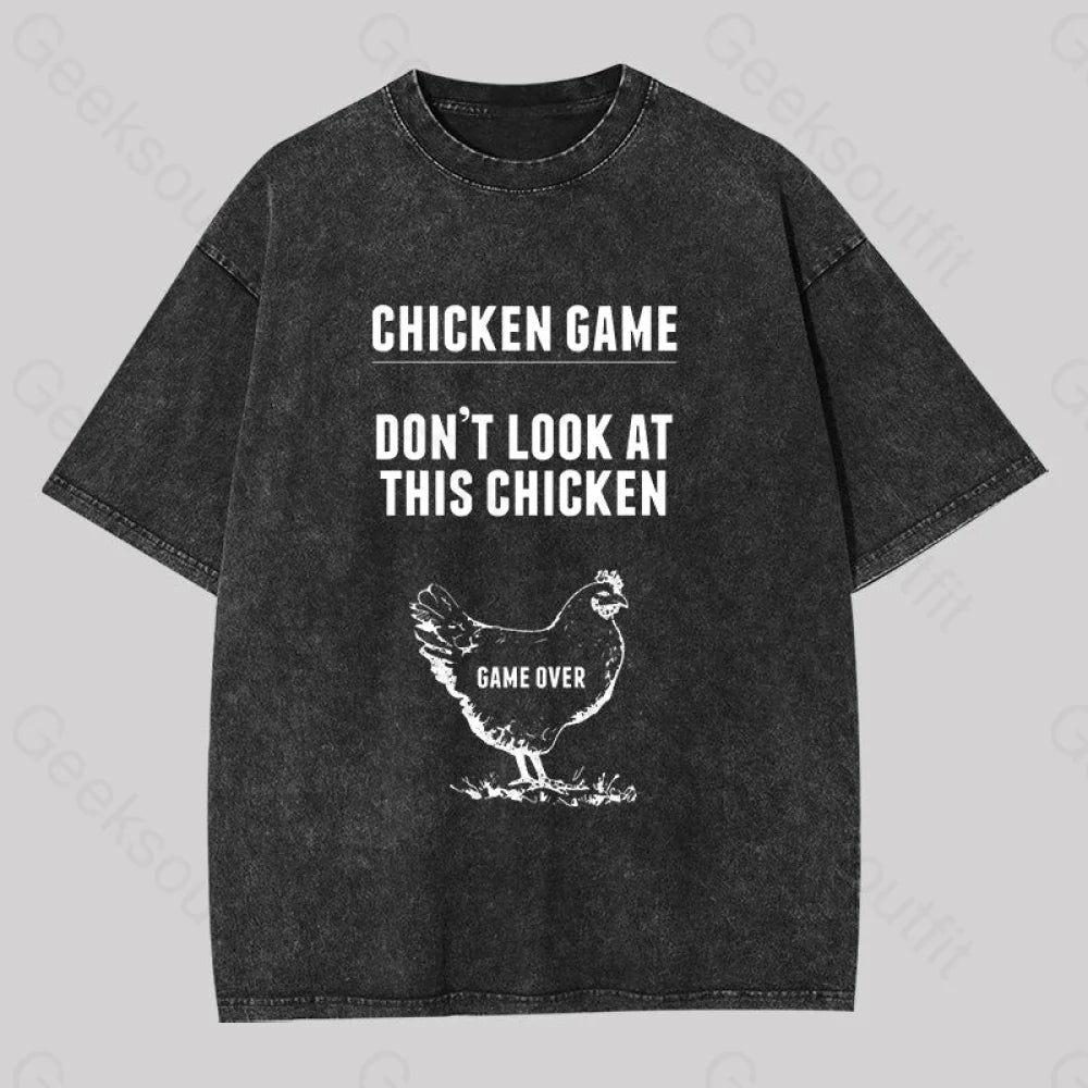 Chicken Game Washed T-shirt