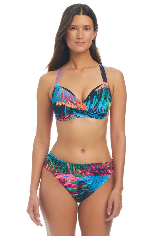 Elegant Design Wild Thing Over the Shoulder Underwire D-DD Cup Bikini Top