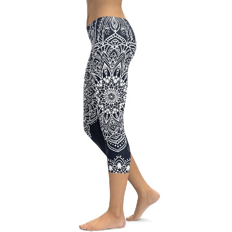 Mantra Capris Navy Blue