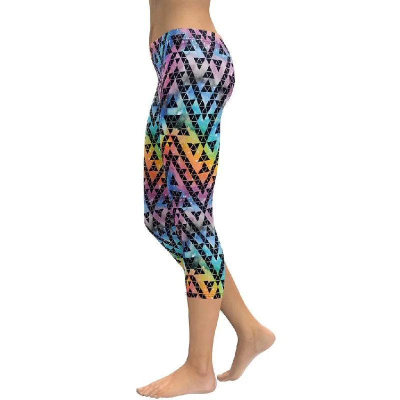 Geometric Space Capris