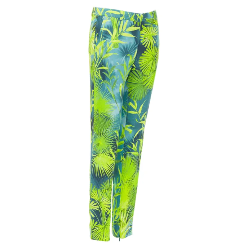 Comfortable Fashion Versace Jlo Jungle Tropical Print Viscose Pants