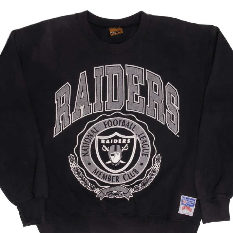 VINTAGE NFL LOS ANGELES RAIDERS SWEATSHIRT 1990S LARGE MADE USA